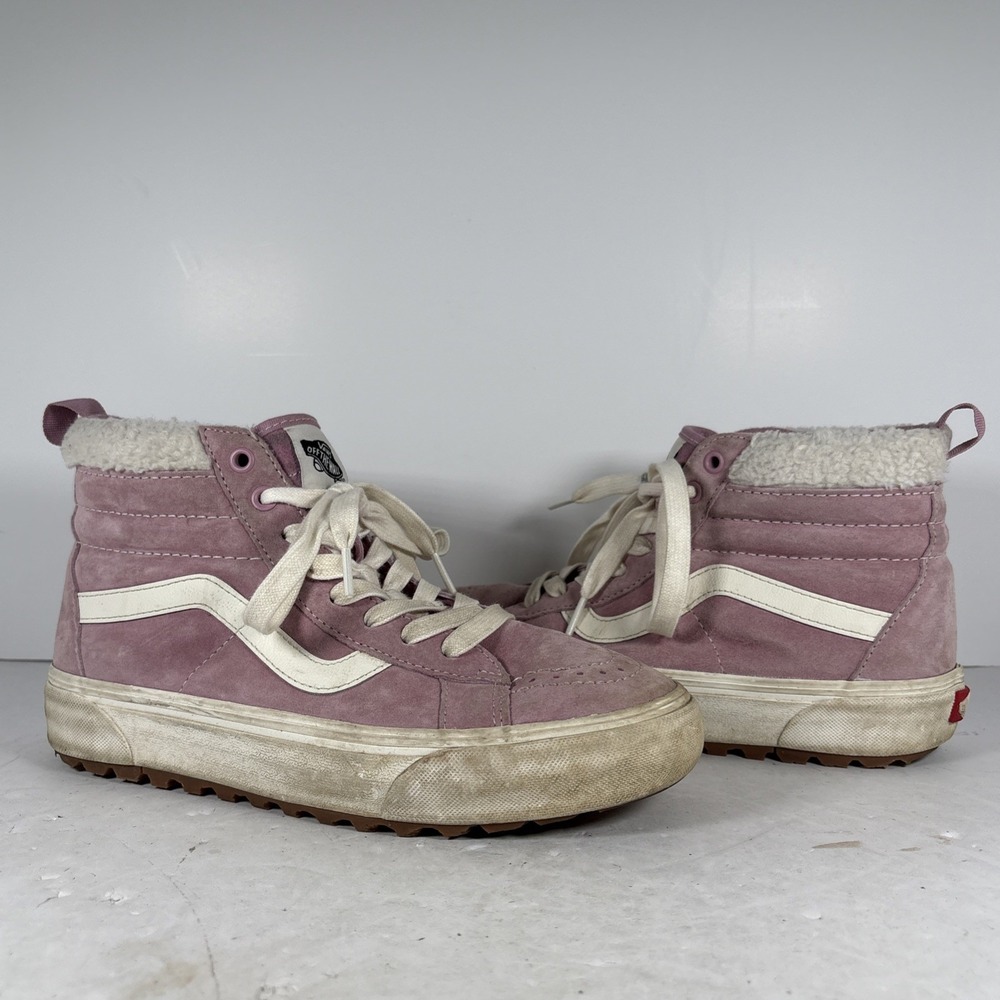 Size 8 / 9.5 Vans Sk8-Hi MTE-1 Suede Sherpa Lilas VN0A5HZYBD5